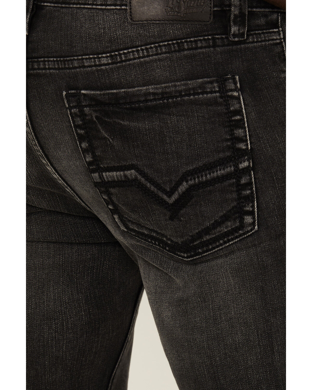 Image #4 - Moonshine Spirit Men's Rocky Mountain Black Wash Slim Stretch Denim Jeans, Black, hi-res