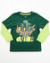 Image #1 - John Deere Toddler Boys' Dirt Makes Me Cuter Long Sleeve Graphic T-Shirt, Dark Green, hi-res