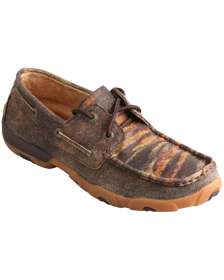 leather driving moc