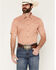 Image #3 - Cody James Men's Grill And Greet Medallion Print Short Sleeve Stretch Western Shirt - Tall, Red, hi-res