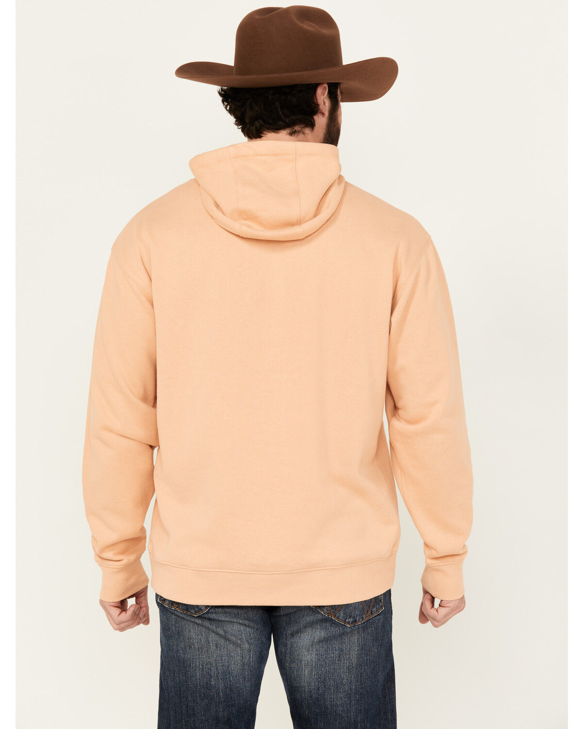 Image #4 - Ariat Men's Boot Barn Exclusive Canyon Southwest Circle Graphic Hooded Sweatshirt, Sand, hi-res