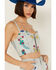 Image #3 - Blank NYC Women's Light Wash Picnic Date Embroidered Denim Crop Top, Blue, hi-res