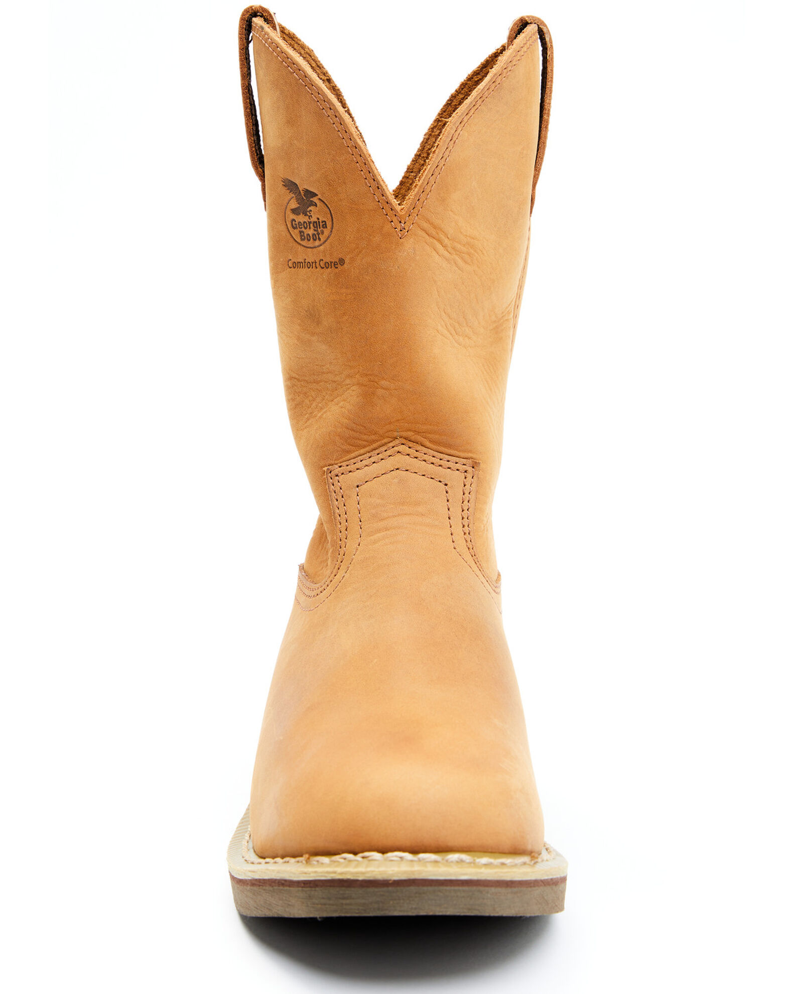 Image #4 - Georgia Boot Men's Wellington Work Boots - Round Toe, Chestnut, hi-res