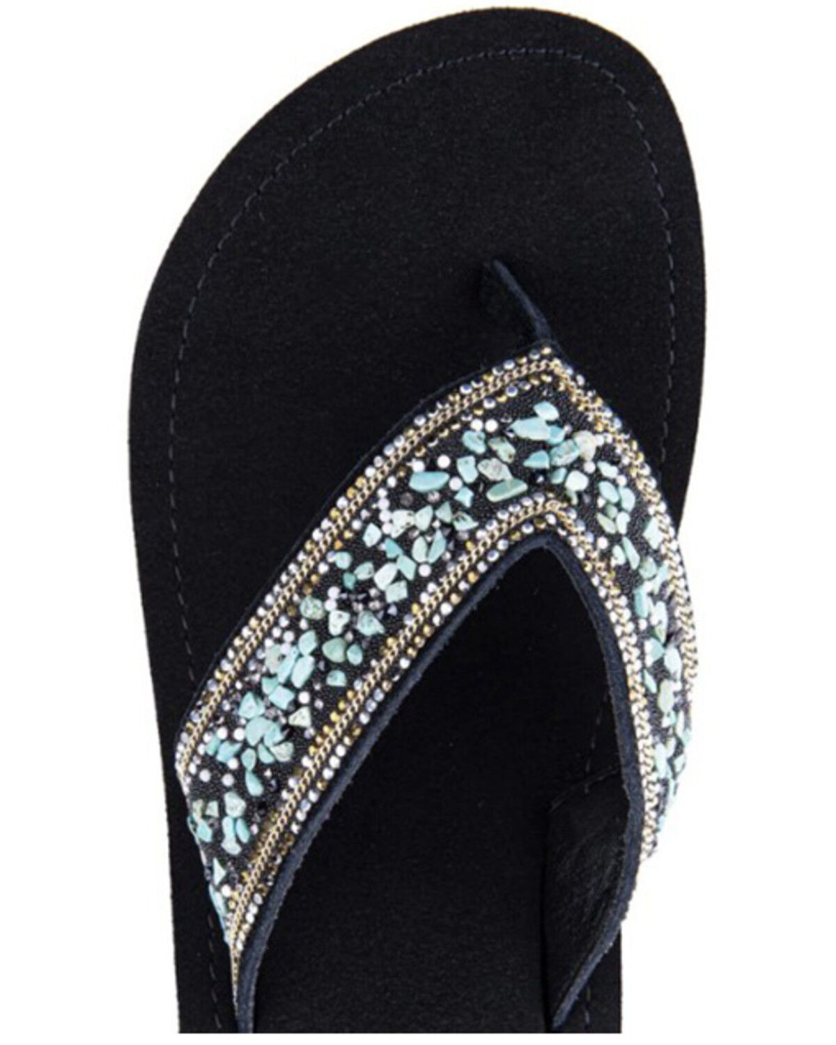 Image #3 - Yellow Box Women's Jellica Platform Sandals, Turquoise, hi-res