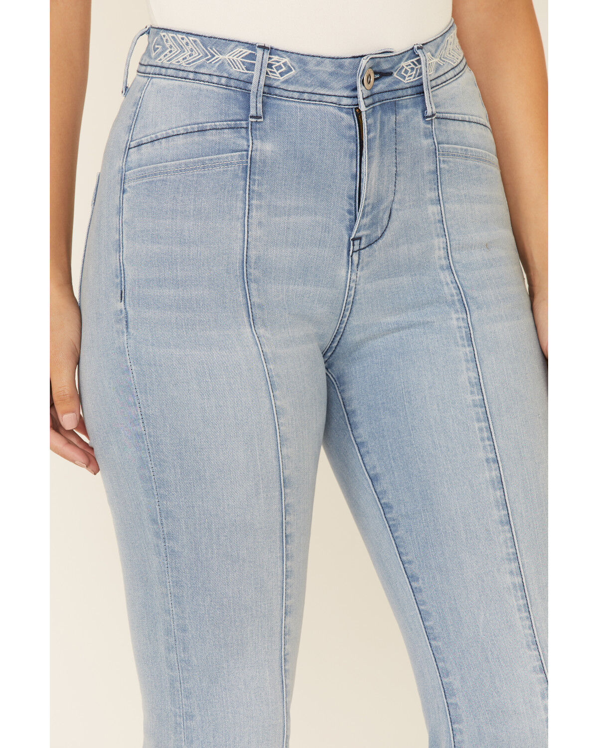 Image #3 - Grace in LA Women's Southwestern Flare Leg Jeans, , hi-res