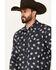 Image #2 - Moonshine Spirit Men's Fireworks Print Long Sleeve Snap Western Shirt, Blue, hi-res