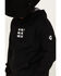 Hooey Men's "Tres" Logo Hooded Sweatshirt, Black, hi-res