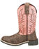 Image #3 - Smoky Mountain Girls' Rustic Rider Western Boots - Broad Square Toe, Brown, hi-res