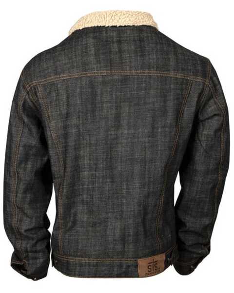 Image #2 - STS Ranchwear By Carroll Men's Riggins Classic Denim Jacket, Dark Wash, hi-res