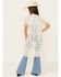 Image #4 - Shyanne Girls' Yee Haw Embroidered Lace Kimono, Cream, hi-res