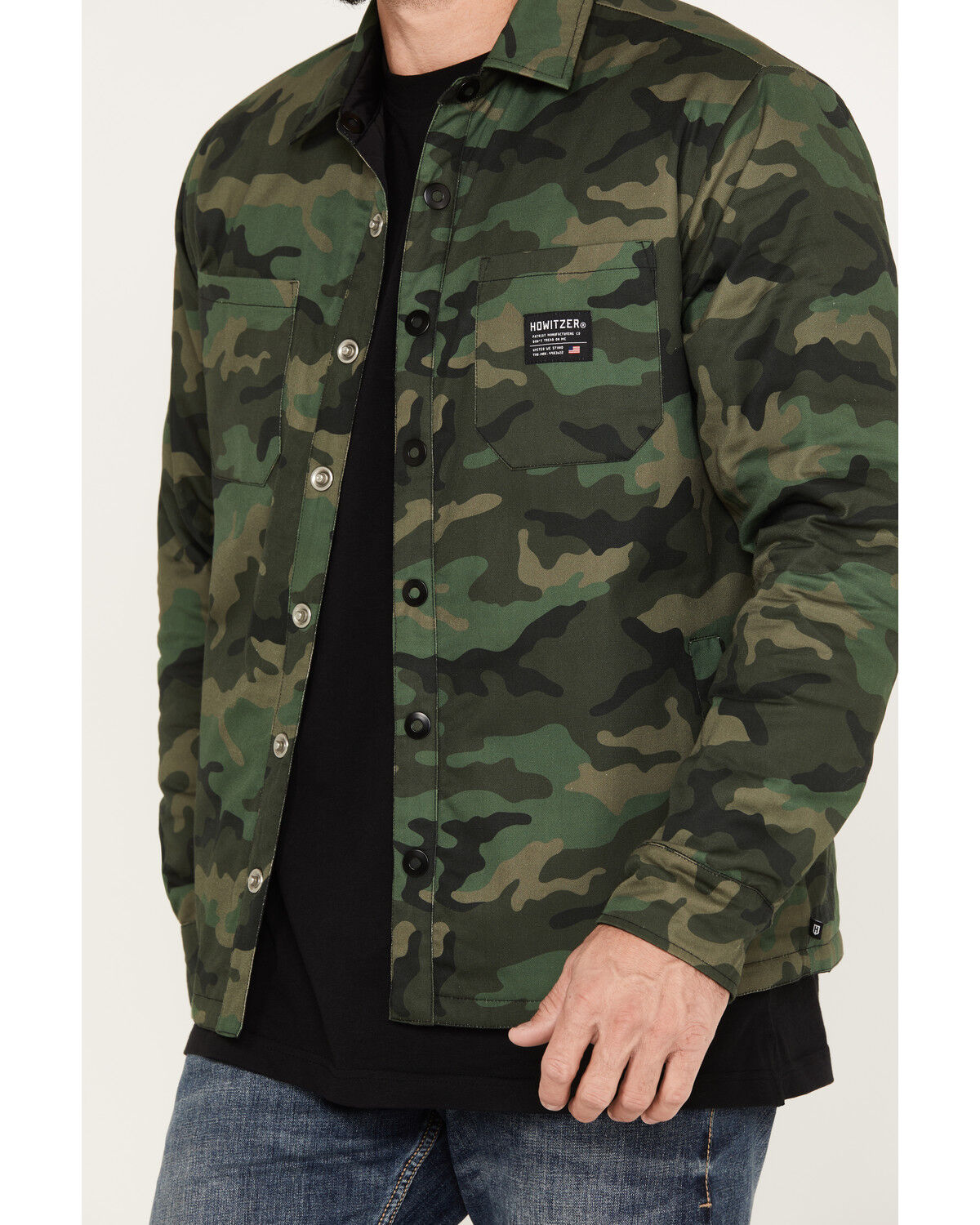Image #3 - Howitzer Men's Camo Defeated Reversible Jacket, Camouflage, hi-res