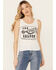 Image #1 - Bandit Women's Saloon Graphic Tank Top, White, hi-res
