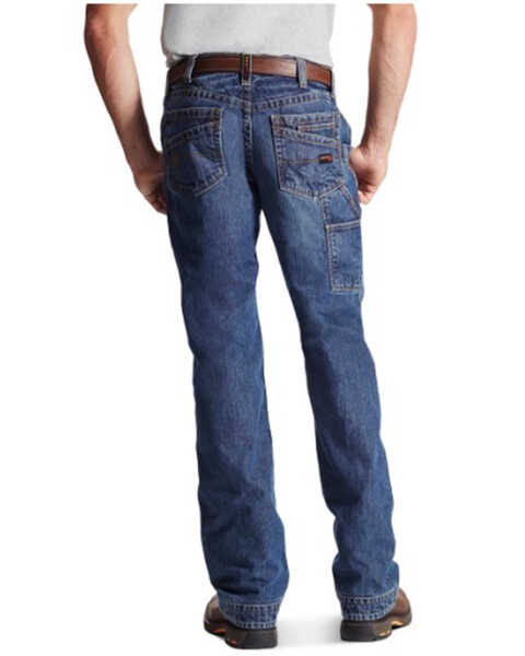 Ariat Men's FR M4 Medium Wash Relaxed Workhorse Bootcut Jeans - Big, , hi-res