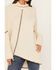 Image #3 - Revel Women's Asymmetrical Contrast Stitch Turtleneck Sweater, Cream, hi-res