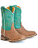 Image #1 - Tin Haul Boys' Krocodile Western Boots - Broad Square Toe, Tan, hi-res