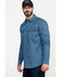 Cody James Men's FR Geo Print Long Sleeve Work Shirt - Tall, Blue, hi-res