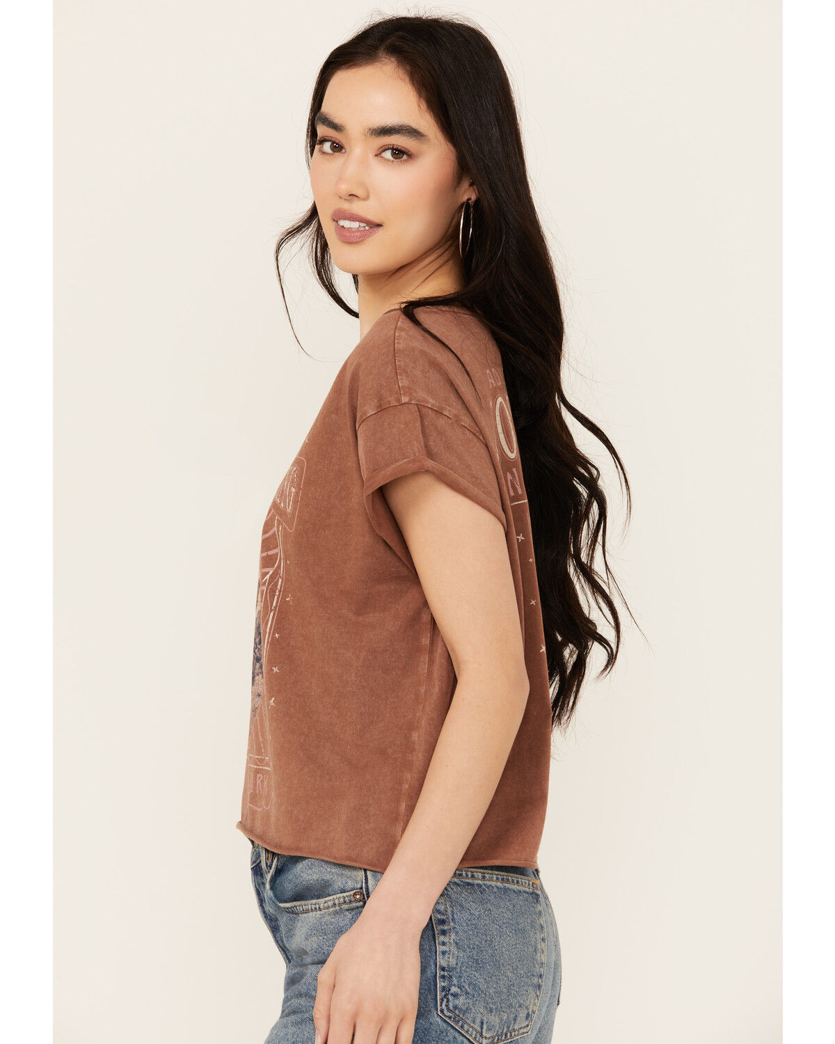 Image #2 - Cleo + Wolf Women's Brittany Joshua Tree Short Sleeve Graphic Tee, Oatmeal, hi-res