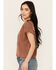Image #2 - Cleo + Wolf Women's Brittany Joshua Tree Short Sleeve Graphic Tee, Oatmeal, hi-res