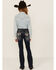 Image #3 - Grace in LA Girls' Dark Wash Mid Rise Bootcut Jeans , Medium Wash, hi-res