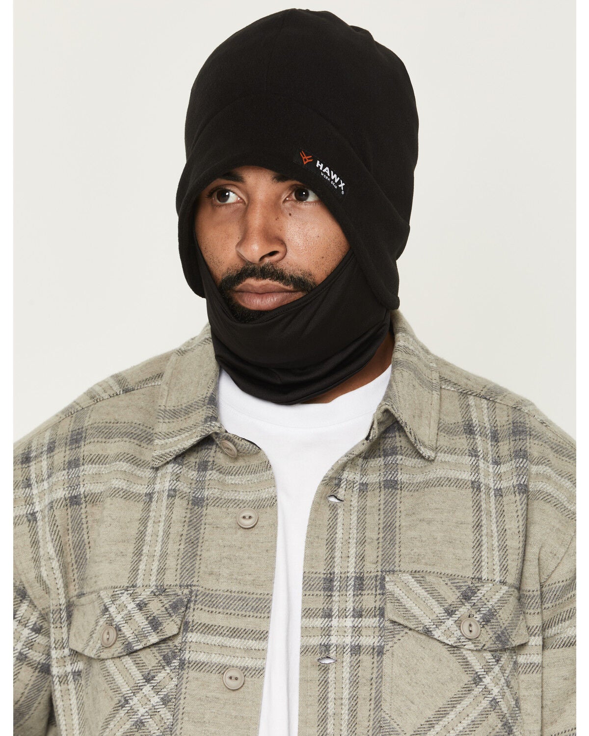 Image #2 - Hawx 2-in-1 Fleece Mask, Black, hi-res