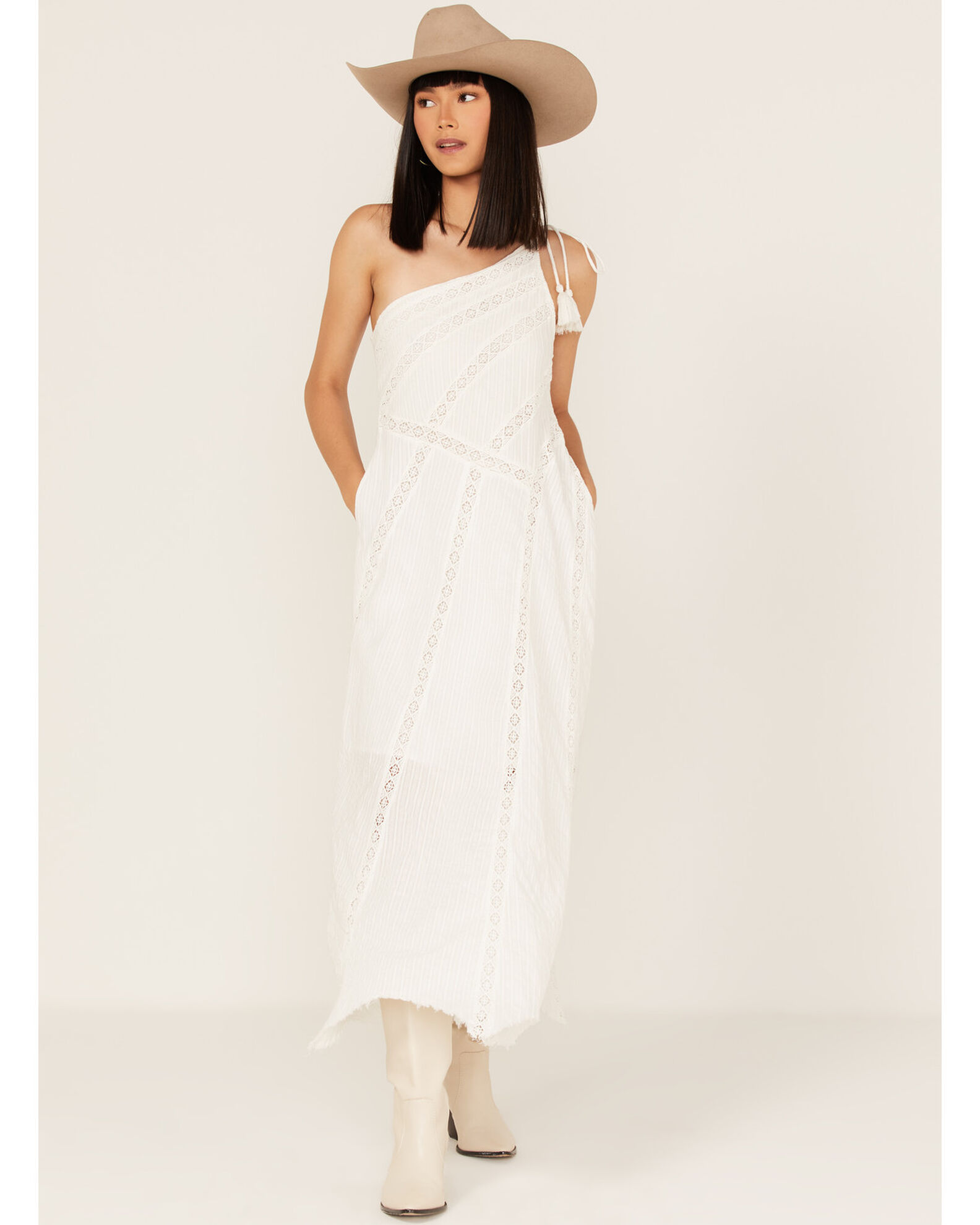 Free people one shoulder dress cheap