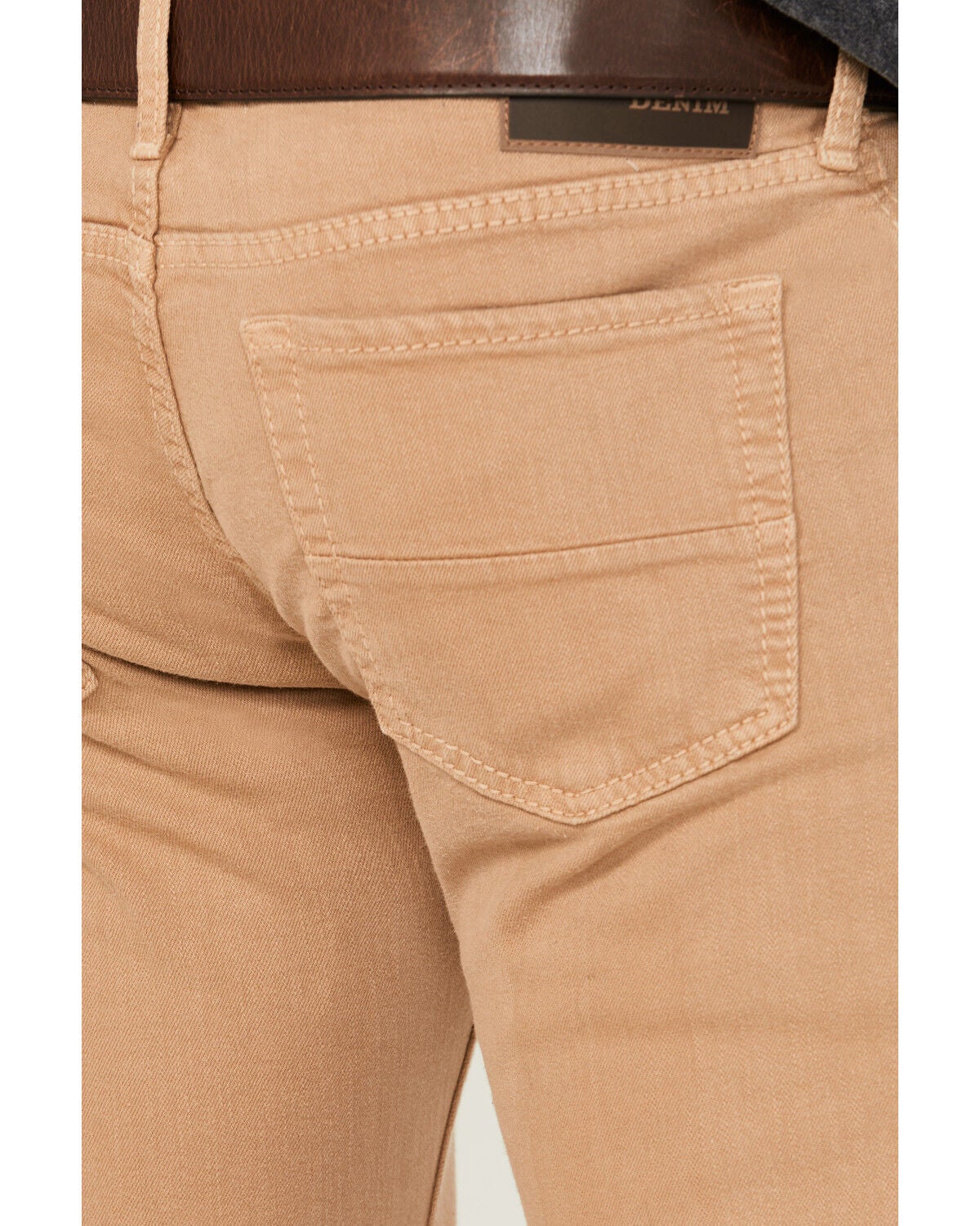 Image #3 - Ariat Men's Dark Khaki Grizzly Slim Straight Stretch Denim Jeans, Beige, hi-res