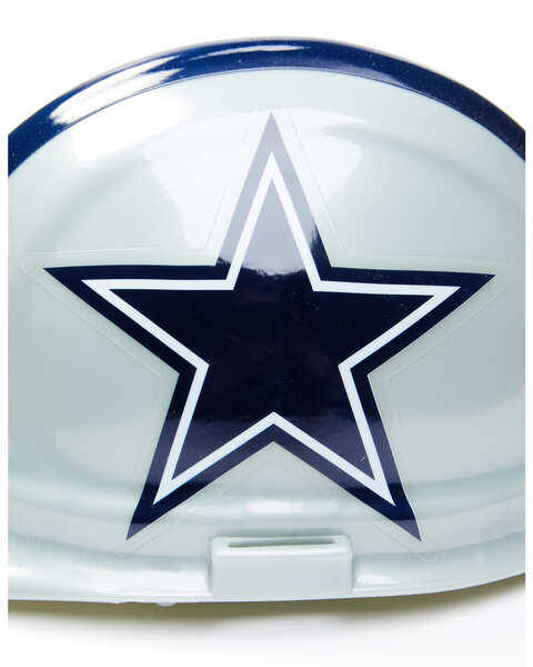 Image #2 - Airgas Safety Products Men's Wincraft Dallas Cowboys Logo Hardhat , Silver, hi-res