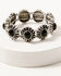 Shyanne Women's Silver Concho & Multicolored Beaded 4-piece Bracelet Set, Silver, hi-res