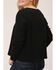 Image #2 - Roper Women's Waffle-Slub Knit Boyfriend Top, Black, hi-res