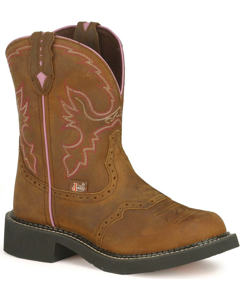 Justin Gypsy Women's Gemma Aged Bark Cowgirl Boots Round Toe Sheplers