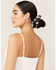 Image #1 - Idyllwind Women's Palmetto Cow Print Oversized Scrunchie Set - 2 Piece, Black/white, hi-res
