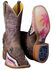 Tin Haul Women's Man Eater Shark Western Boots - Square Toe, Dark Brown, hi-res