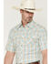 Image #2 - Wrangler Retro Men's Plaid Print Short Sleeve Snap Western Shirt, Tan, hi-res