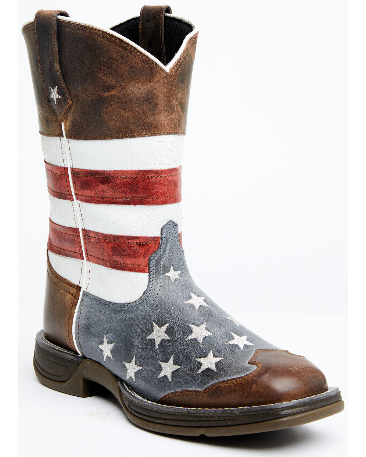 Image #1 - Laredo Men's Hancock Western Boots - Broad Square Toe, Brown, hi-res