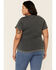 Image #4 - Panhandle Women's Thyme Rodeo Tour Short Sleeve Graphic Tee - Plus, Charcoal, hi-res