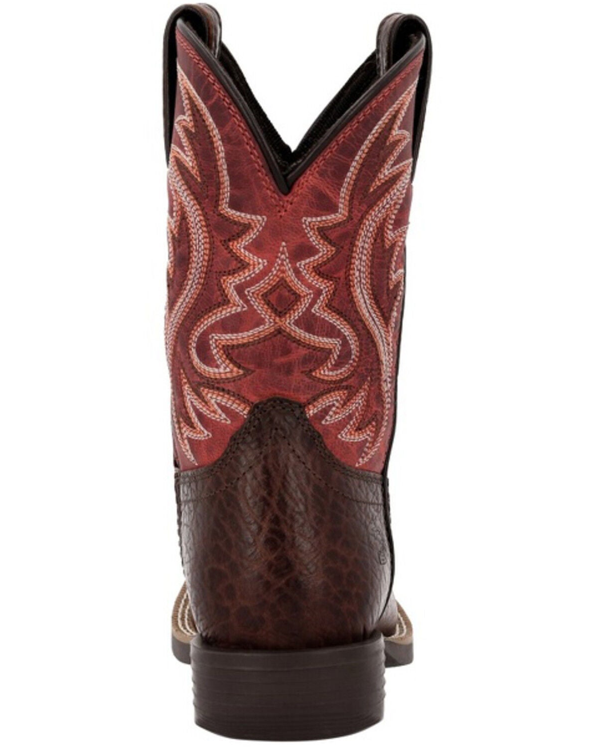 Image #5 - Durango Boys' Shyloh Western Boots - Broad Square Toe, Mahogany, hi-res