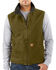 Image #2 - Carhartt Sherpa Lined Sandstone Duck Work Vest, , hi-res