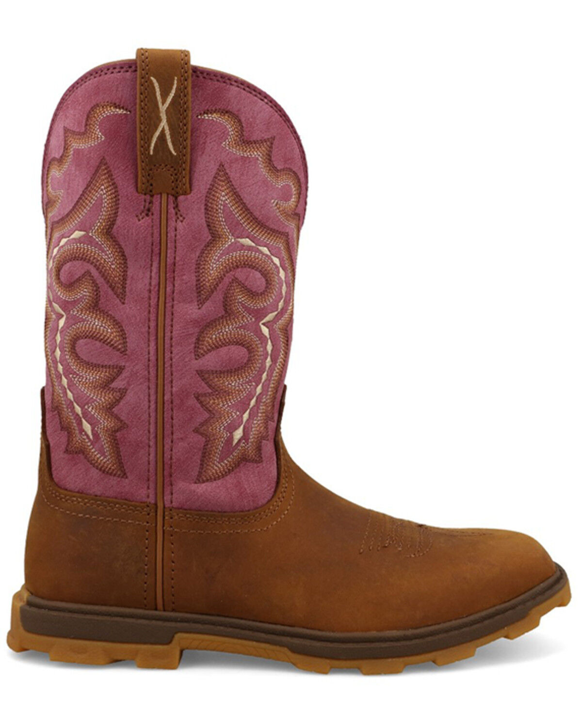 Image #2 - Twisted X Women's 10" UltraLite™ Performance Western Boots - Broad Square Toe, Pecan, hi-res