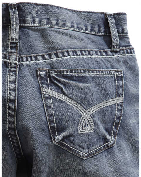 Tin Haul Men's Jagger Fit Triple Stitch Bootcut Jeans, Denim, hi-res
