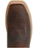 Double H Men's Domestic Roper Western Work Boots - Steel Toe, Distressed Brown, hi-res
