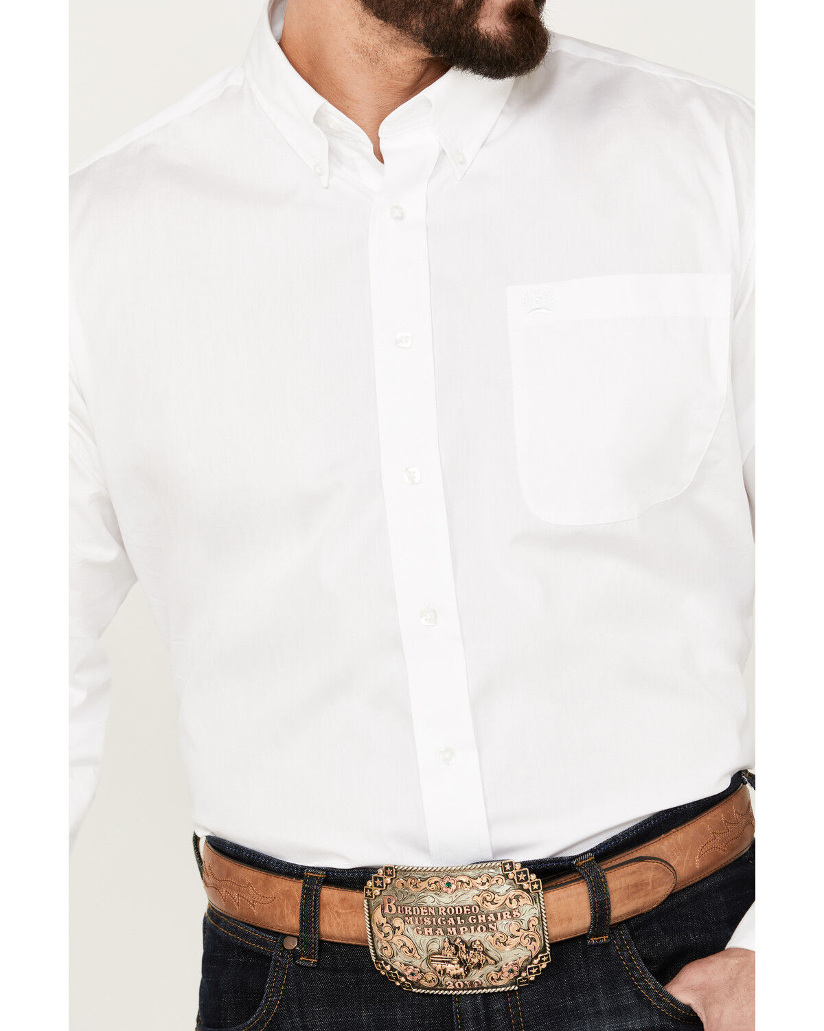 Cinch Men's Solid Long Sleeve Button-Down Western Shirt Cinch Men's Solid Long Sleeve Button-Down Western Shirt