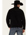 Ariat Men's Solid Black Basis 2.0 1/4 Zip Pullover , Black, hi-res