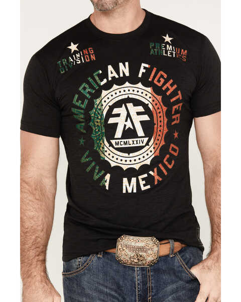 Image #2 - Howitzer Men's Viva Mexico Graphic Short Sleeve T-Shirt, Grey, hi-res