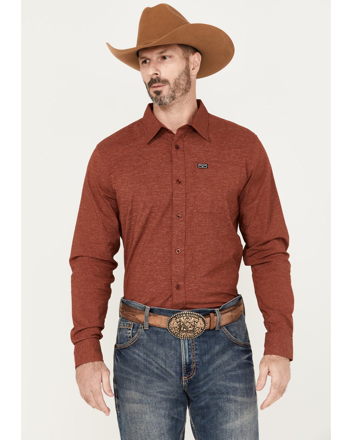 Kimes Ranch Long Sleeved Shirt - Linville (Solid Grey)