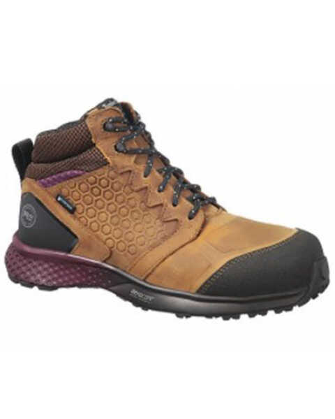 Timberland PRO Women's Reaxion Waterproof Work Boots - Composite Toe, Brown, hi-res