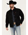 Image #1 - Cinch Men's Canvas Solid Snap Jacket, Black, hi-res