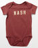 Image #1 - The NASH Collection Infant Boys' NASH Short Sleeve Onesie , Red, hi-res