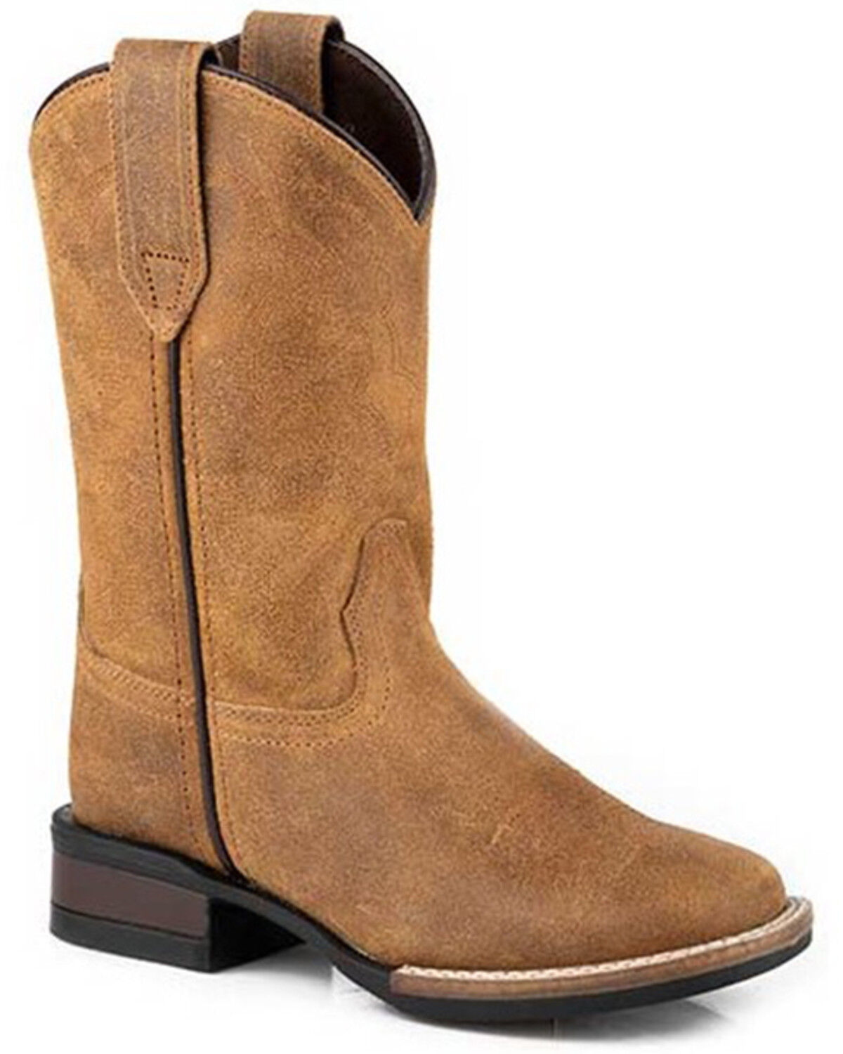 Image #1 - Roper Boys' Monterey Western Boots - Square Toe, Tan, hi-res