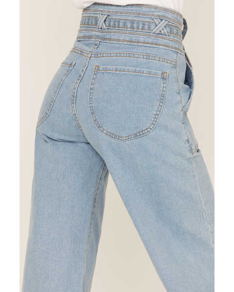 Image #4 - Lola Women's Light Wash High Rise Reese Wide Jeans, Blue, hi-res