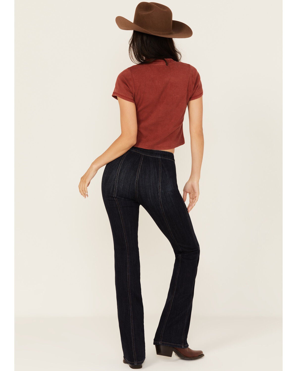 Image #3 - Idyllwind Women's Fontan Dark Wash Legend High Rise Bootcut Comfort Stretch Denim Jeans, Dark Wash, hi-res